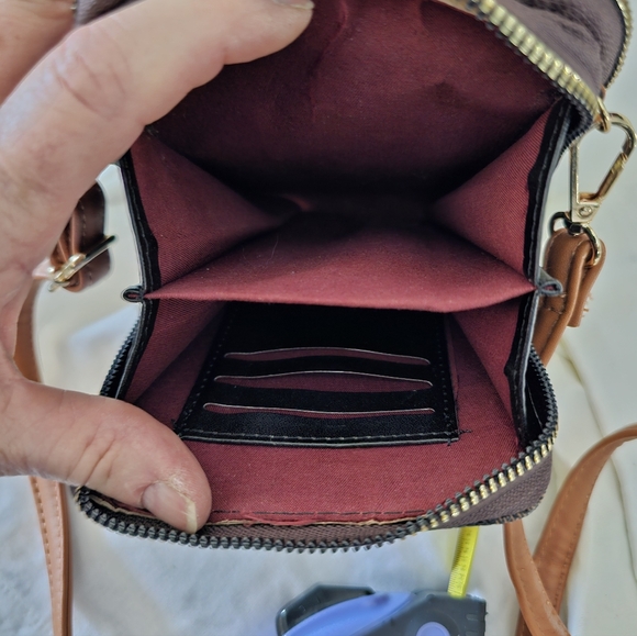 Brown Geometric Crossbody Bag - Unbranded - Picture 12 of 13